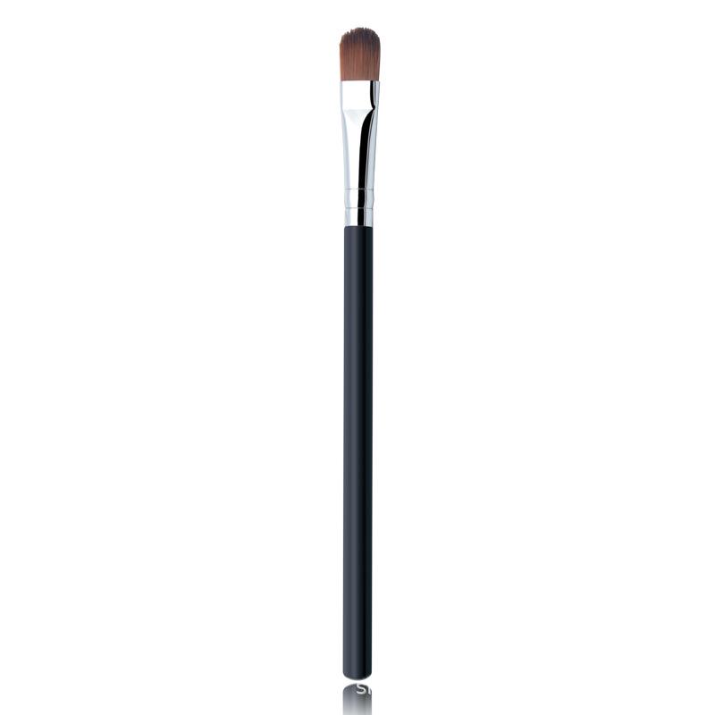 5-Piece Pink & Black Makeup Brush Set: Eyeshadow, Lip, Blush, Eyelash Brushes