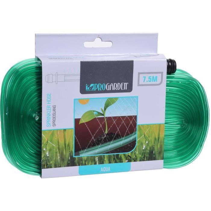 Tuyau d'arrosage - Pro Garden - 7,5 mètres - PVC - Vert - Arrosage de jardin