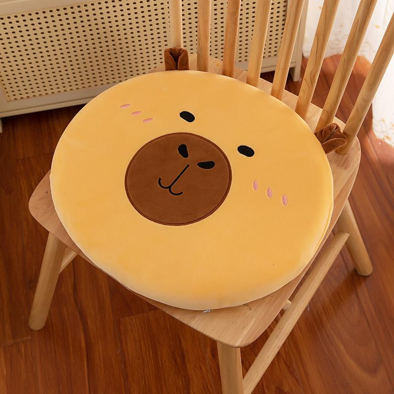 Memory Cotton Capybara Seat Cushion Seat Cushion Thickened Futon Slow Rebound Office Sedentary Seat Cushion Student Non-slip Butt Cushion