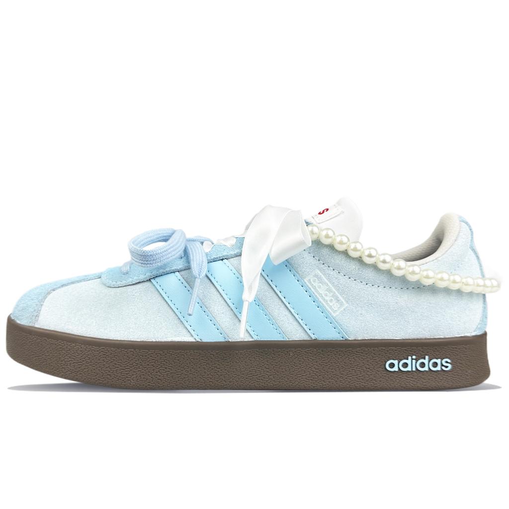 Adidas BNK Starlight Tear Abrasion Resistant Low top Skateboard Shoes Blue HQ1802(Team40-)