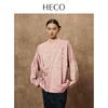 Heco New Chinese Style Jacquard Oblique Placket Tie-Up Blouse
