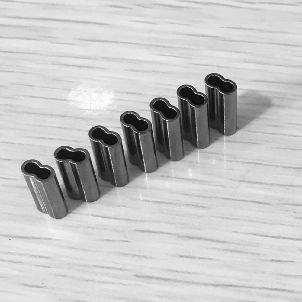 Fishing Line Crimping Tube Fishing Wire Tube Wire Crimp Connector Double Copper Tube
