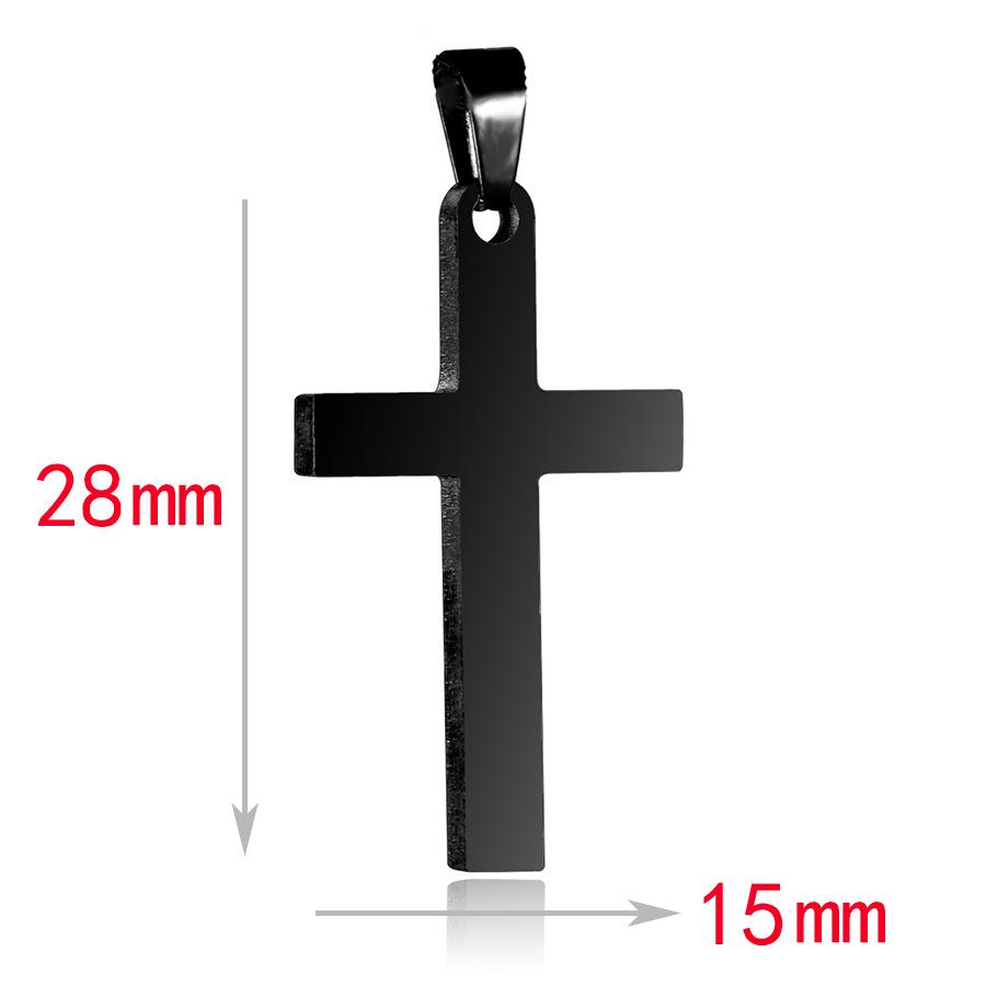 Gold Electroplated Stainless Steel Cross Necklace for Men and Women - Trendy European & American Fashion Accessory