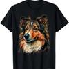 Cute Shetland Sheepdog Dog On Sheltie Lover T-Shirt