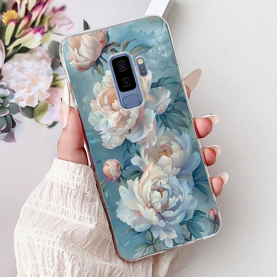 For Samsung Galaxy S9 Case SM-G960F Cute Cat Painted Cover Soft Slim Phone Case For Samsung S9 Plus S 9 Galaxy S9+ SM-G965F Bags