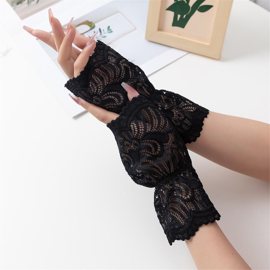 Zarte Hohlspitze Armstulpen Handhandschuhe Dekoration Weiche Bequeme Handgelenkstulpen Ärmel Für Lässige und Formelle Anlässe