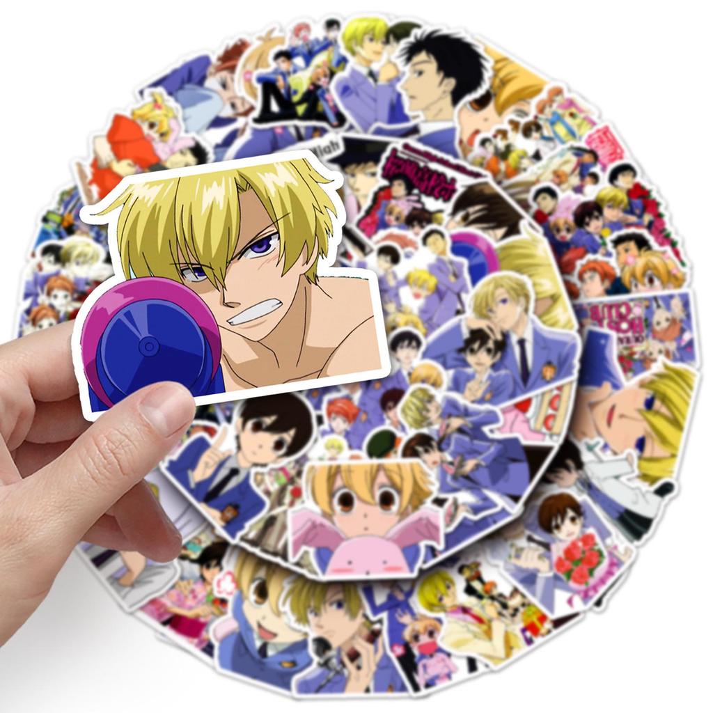 Ouran High School Host Club Anime Stickers 50-Pack: Creative Decor for Phone Cases & Suitcases