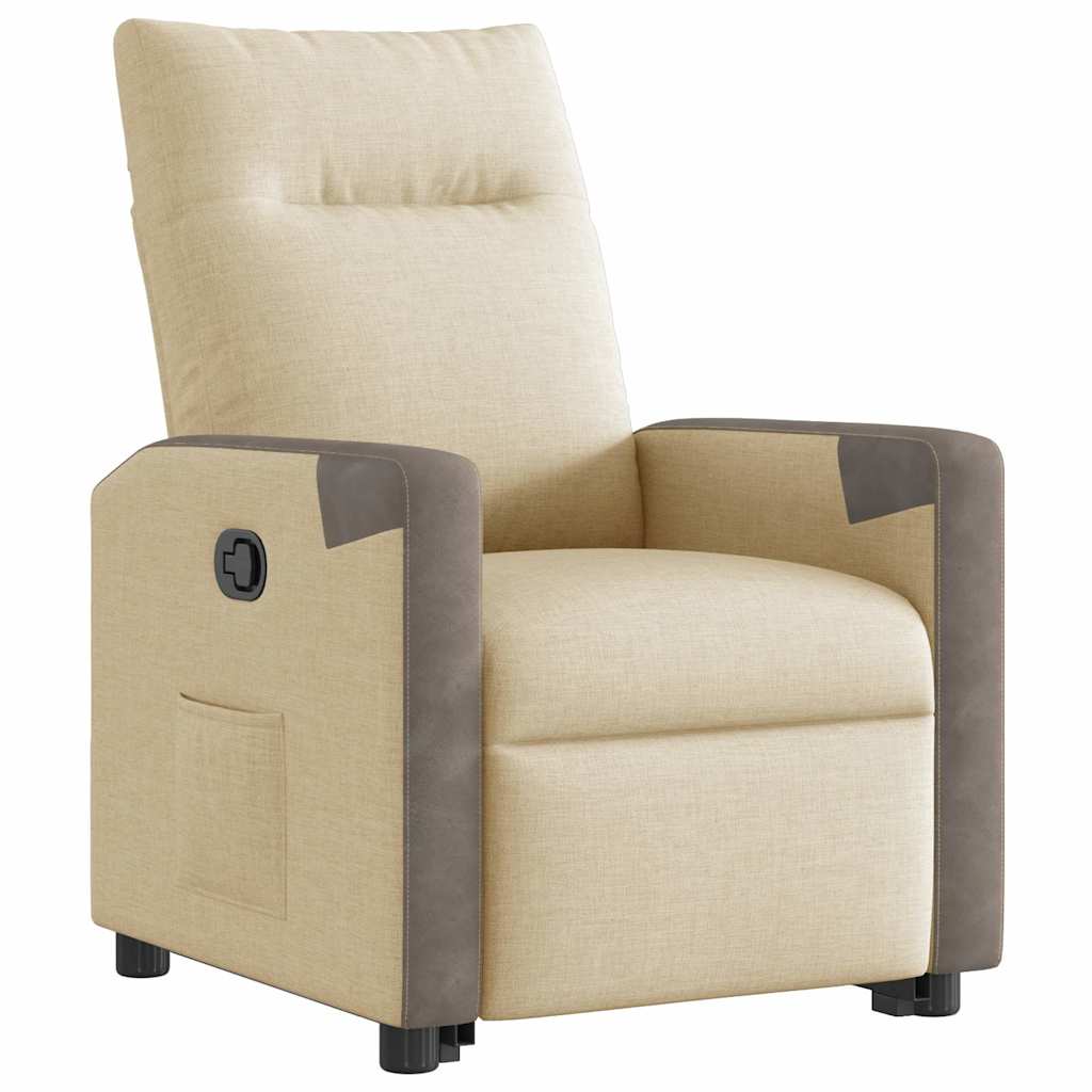 Recliner with Rising Assistance Cream Fabric
