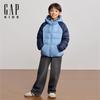 Gap Boys' Colorblock Lightweight Hooded Down Jacket