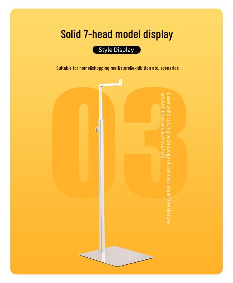 Stainless Steel Adjustable Multi-functional Bag Display Stand for Clothing Stores - 2025 New Style