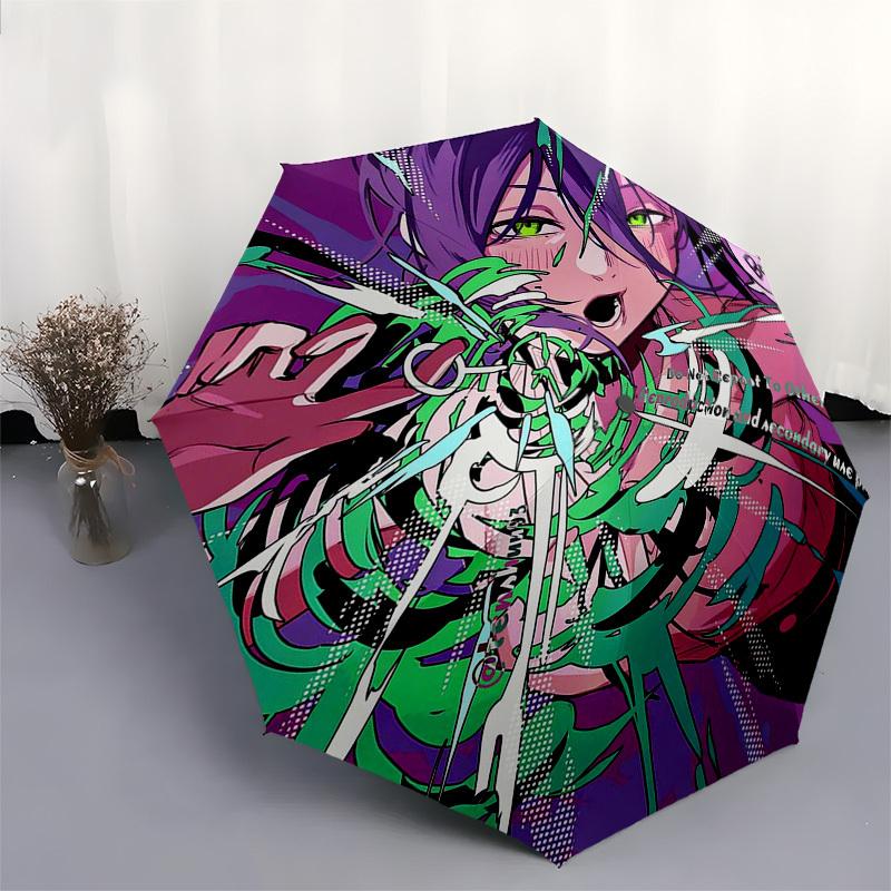 1pc Automatic Folding Umbrella with Anime Character Design - Portable 3-Fold Outdoor for Fans, Travelers, Daily Use, and Gift Giving.U048