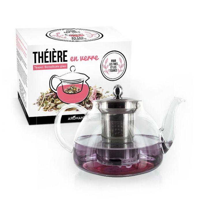 Glass Teapot with Stainless Steel Filter - 0.8 L