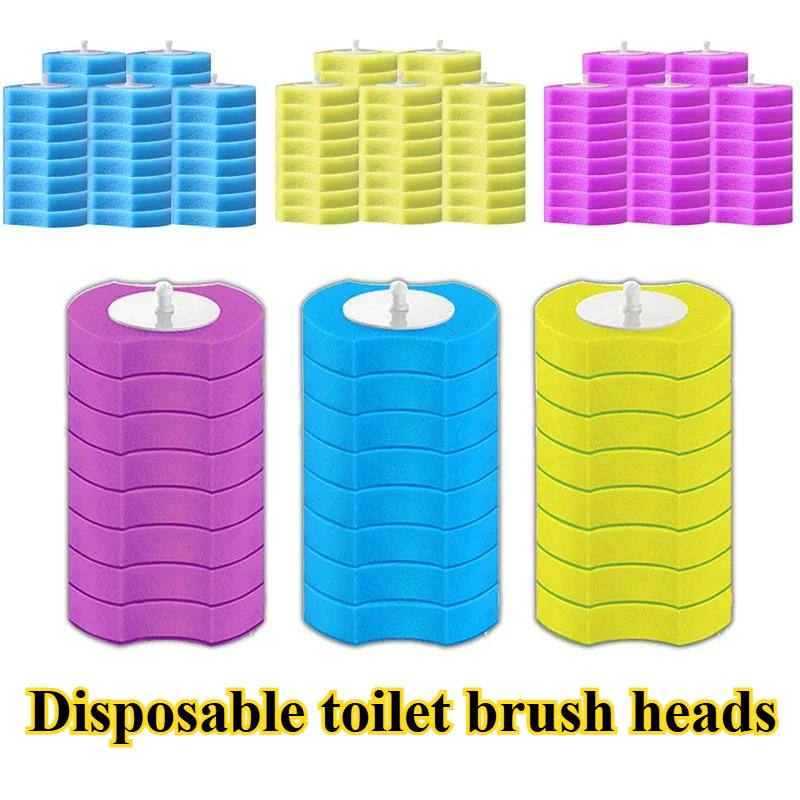 Einweg-Toilettenbürstenköpfe mit 3 Duftoptionen - Austauschbares Reinigungswerkzeug für Haushaltsbäder