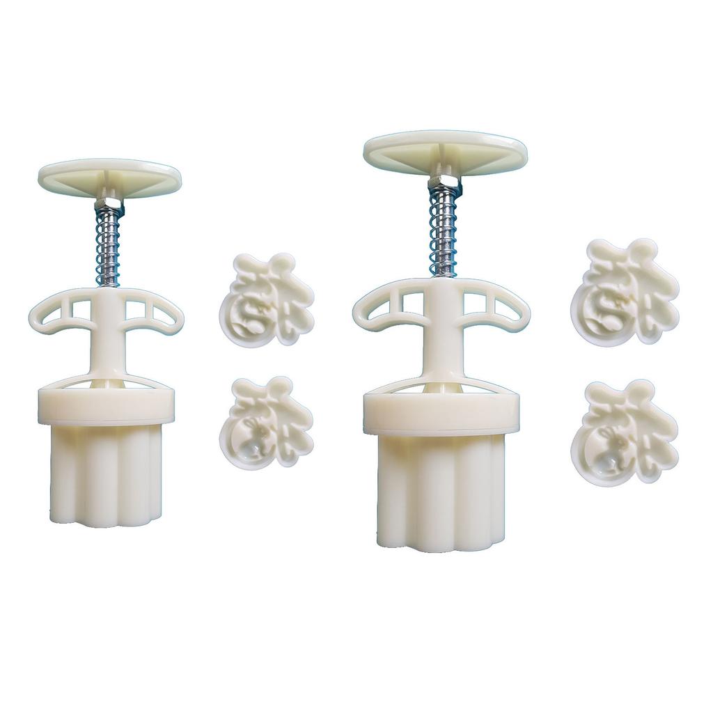 Midautumn Festival Cartoon Rabbit Cutter Moon Cake Mold Set for Cake Cookie Dessert Cutter Cake Baking Decorations