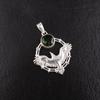 Green Tourmaline Gemstone 925 Sterling Silver Jewelry Handmade Pendant 1.43" CP-38-5