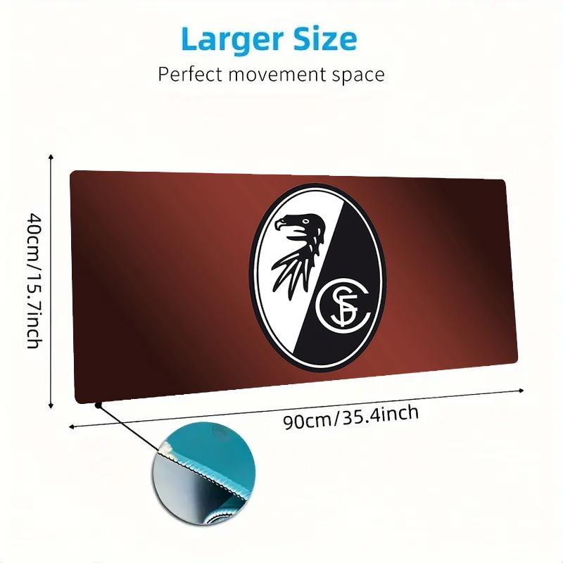 SC Freiburg Print Cushion Non-slip Laptop Tablet Big Mousepad XXL Mat Mini PC Playmat With Lock edge