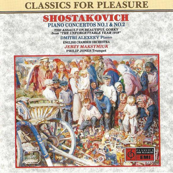 

CD ДМИТРИЙ АЛЕКСЕЕВ ФИЛИПП ДЖОНС АНГЛИЯ Шостакович Концерты для фортепиано № 1 CDCFP4547 Classics For Pl 1988 Великобритания Классика Б/У