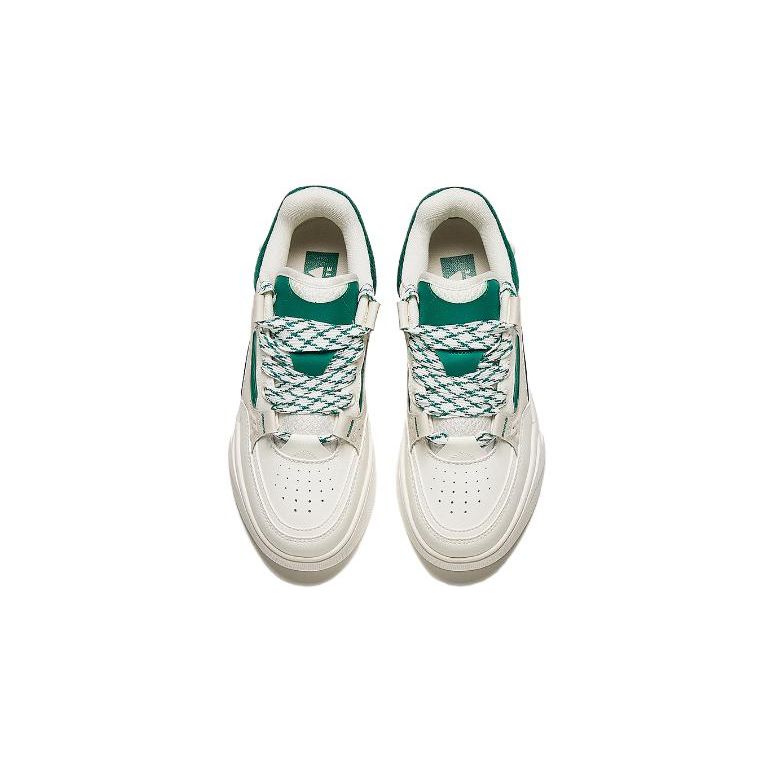 Anta Kids Versatile Non-Slip Durable Low-Top Skate Shoes Kids sneaker White Green 312418009R-4