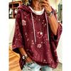 Women's Plus-Size Hooded Sweatshirt, Elegant Comfortable Simple Pattern Print,Fashionable and Versatile