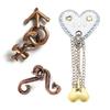 Magic Baffling Metal Brain Teaser Puzzle Set 3Pcs Disentanglement Educational Toys Adults Kids Funny Gifts Juegos De Ingenio