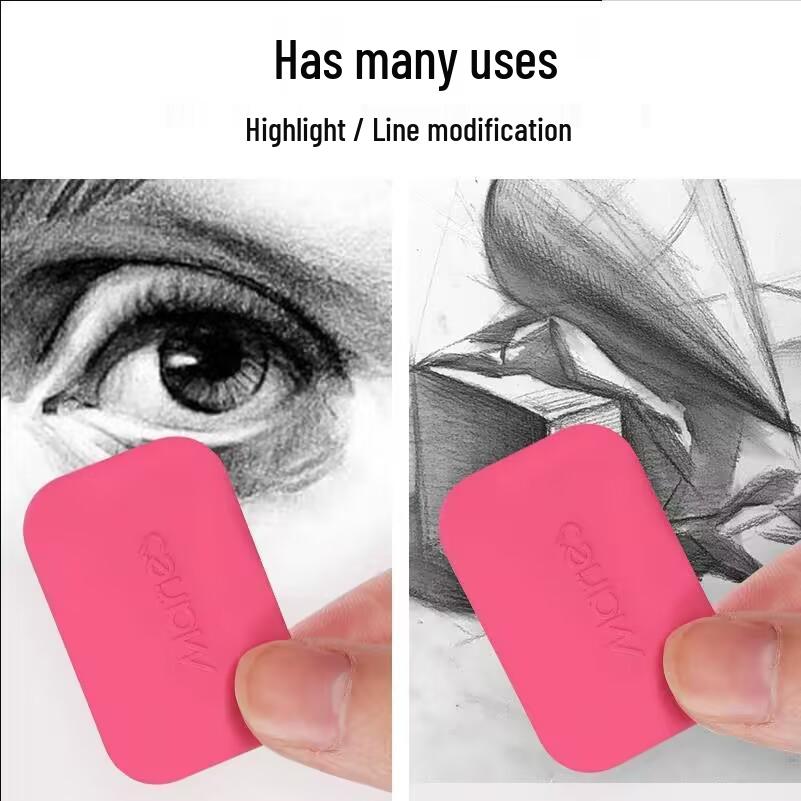 Marie's High-Gloss Hard Sketch Eraser for Detailed Painting - Leaves No Marks