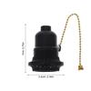 Electric Wood Metal Switch Light Bulb Socket Base Universal Lamp Holder for Shop Workshop Basement Ceiling Light
