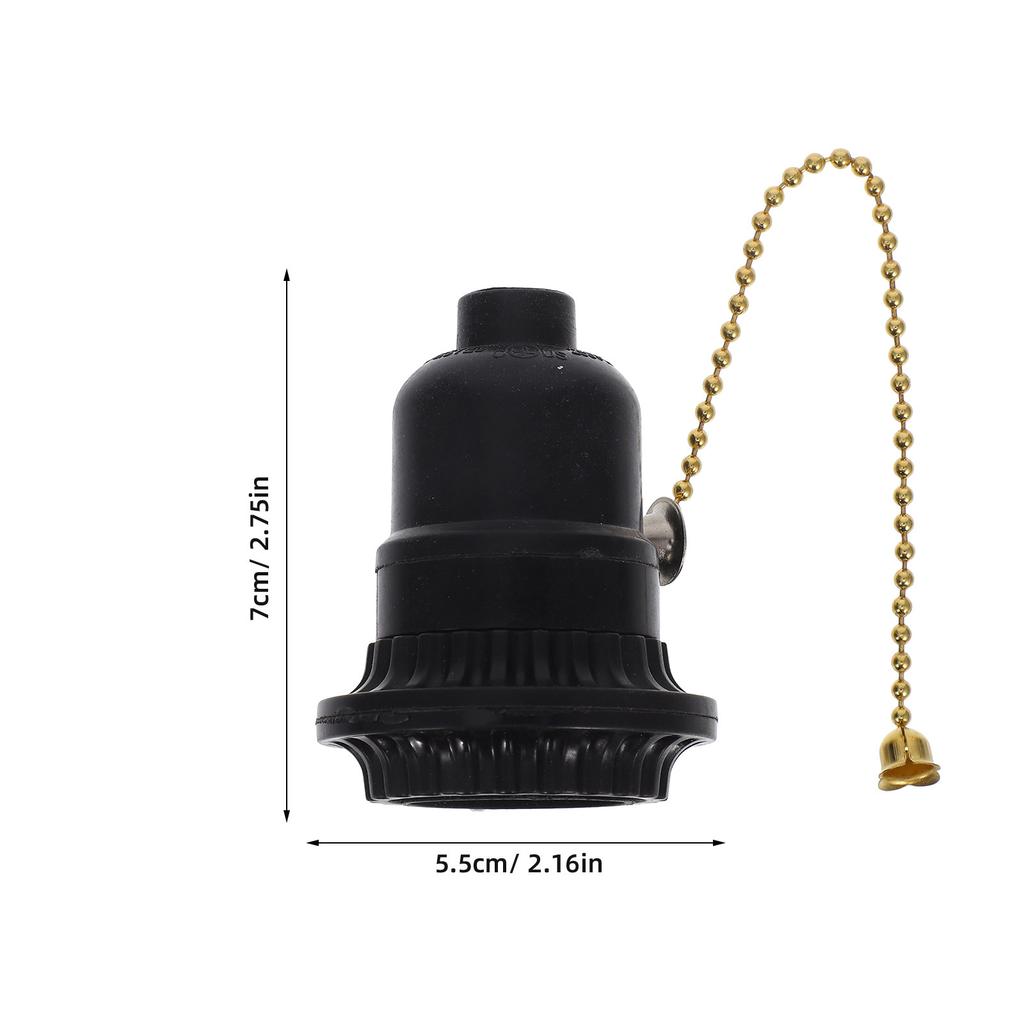 Electric Wood Metal Switch Light Bulb Socket Base Universal Lamp Holder for Shop Workshop Basement Ceiling Light