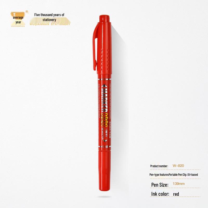 Five Thousand Years Dual-Tip Marker: Water-Based Fine & Thick, Non-Erasable Line Drawing & Art Pen.