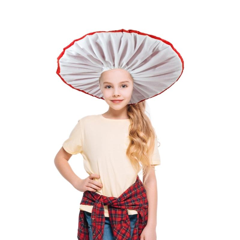 Halloween Mushroom Hat Headgear Adorkable Funny Head Cover for Masquerade Halloween Adorkable Cartoon Hat Headgear