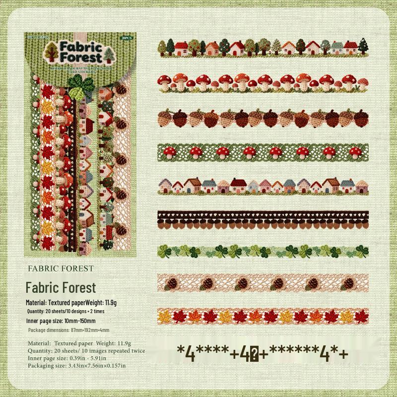 Momo Винтажные Стикеры для Журнала Ручной Работы в Стиле Крючком - 6 Дизайнов