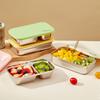 Récipients à collation en acier inoxydable Yousheng Boîte à lunch à 2 compartiments Étanche Boîte bento avec couvercles Récipients de stockage alimentaire réutilisables pour voyage camping