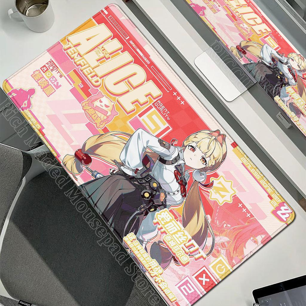 Zenless Zone Zero Alice Nicole Jane Mouse Pad HD Print ZZZ Mousepad Laptop Non-slip Keyboard Pad Anime Girl Mat Desk Accessories