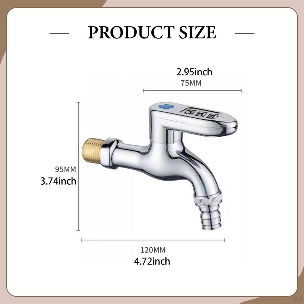 Outdoor Faucet 1/2 inch Male Inlet with Combination Lock Upgraded Large Lockable Handle for Quick