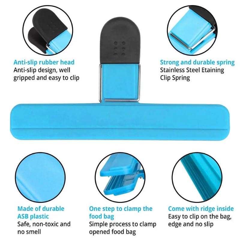 Hot selling 3 big and 6 small food sealing moisture-proof clips,use for file storage,drying clothes,snacks,kitchen storage tools
