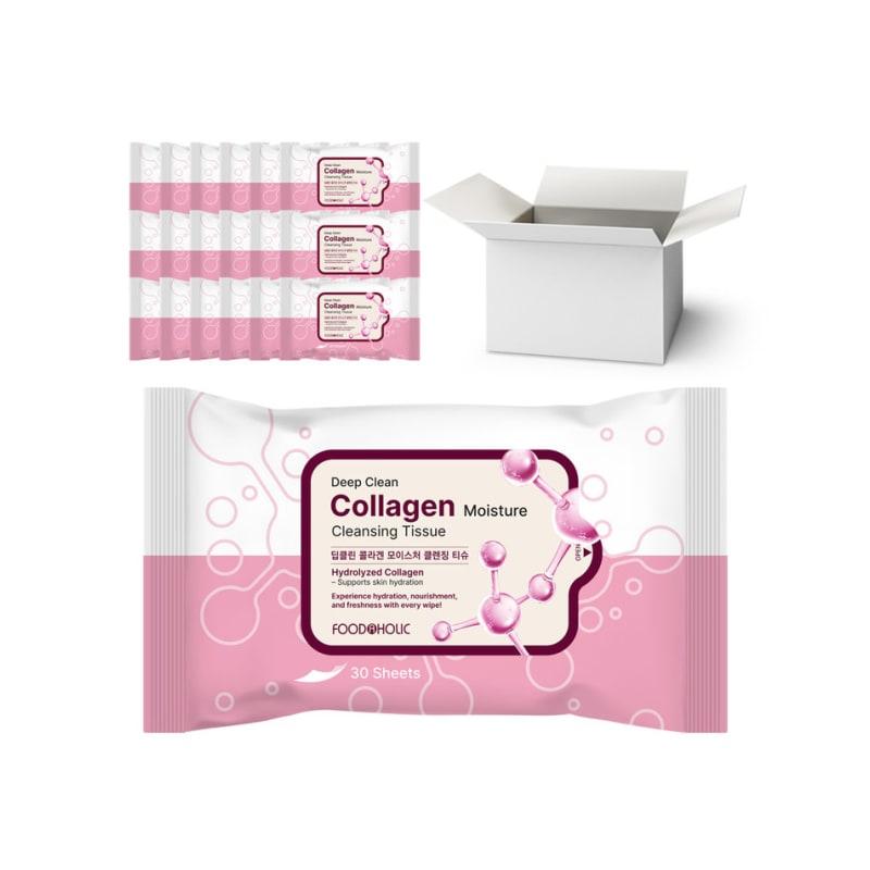 

Foodaholic Deep Clean Collagen Moisture Cleansing Tissues, 30 Sheets per Box (30 Pieces)