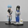 Adokenette GINTAMA Figurka Akcji Anime - Katsura Kotarou i Sakata Gintoki PVC Model Kolekcjonerski Zabawka dla Dzieci i Pomysły na Prezent