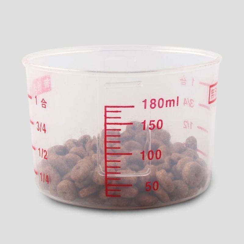 Balde de Ração para Cão Gato 1,5Kg/2Kg Tanque de Armazenamento de Plástico com Recipiente Copo Medidor Pote Selado à Prova de Umidade Acessórios Suprimentos para Animais de Estimação