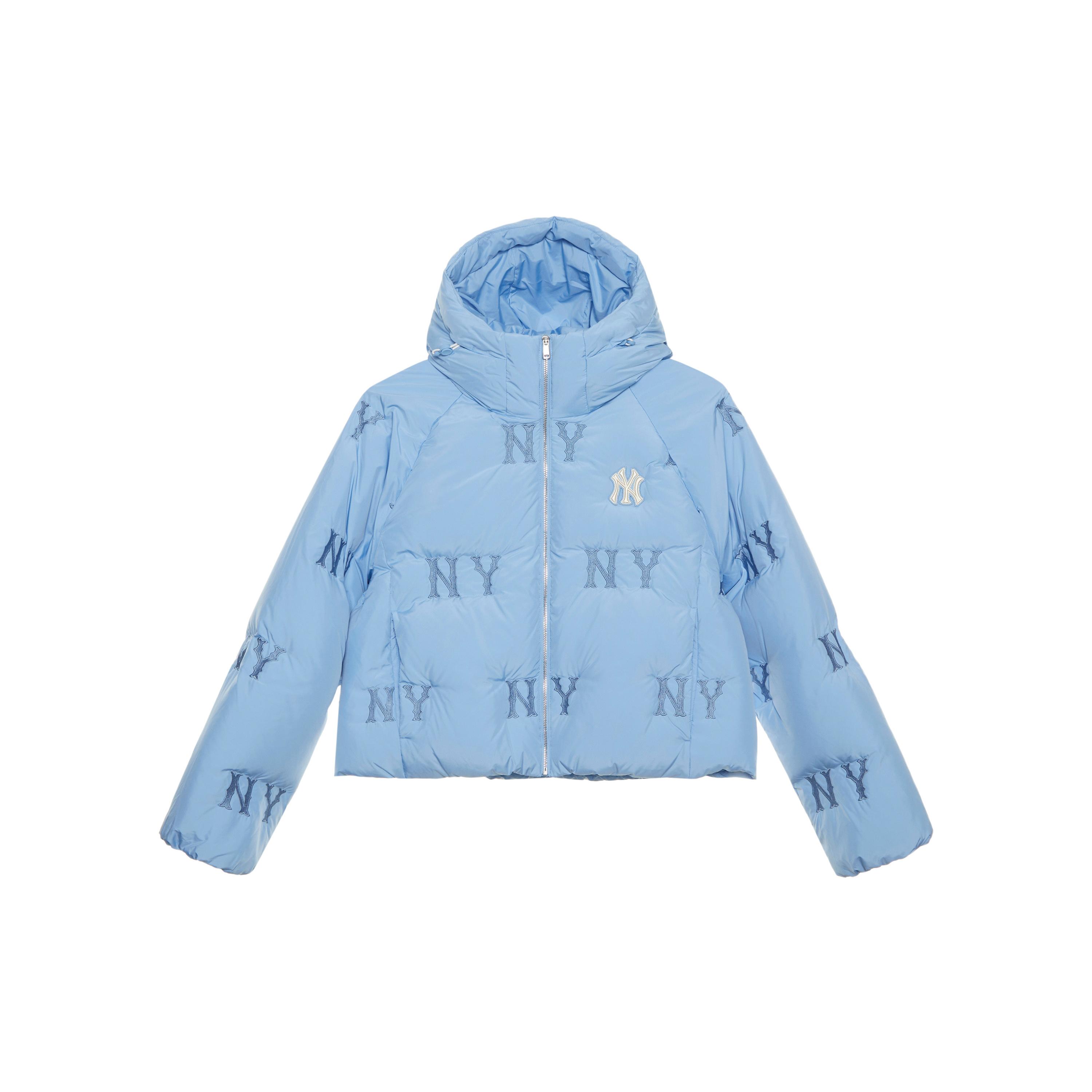 

Новая коллекция MLB MONOGRAM Куртка пуховик New York Yankees FW24 Женская небесно-голубая 3FDJG1046-50SBS XS