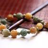Charm Jewelry Tibetan Buddha Bracelet Natural Resin Wooden Beads Bracelet  Buddhism Rituals
