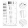 BUGUUYO Badge Gauge Transparent Ruler, Crack Monitoring Ruler, Crack Gauge, Area Measuring Device, Plastic