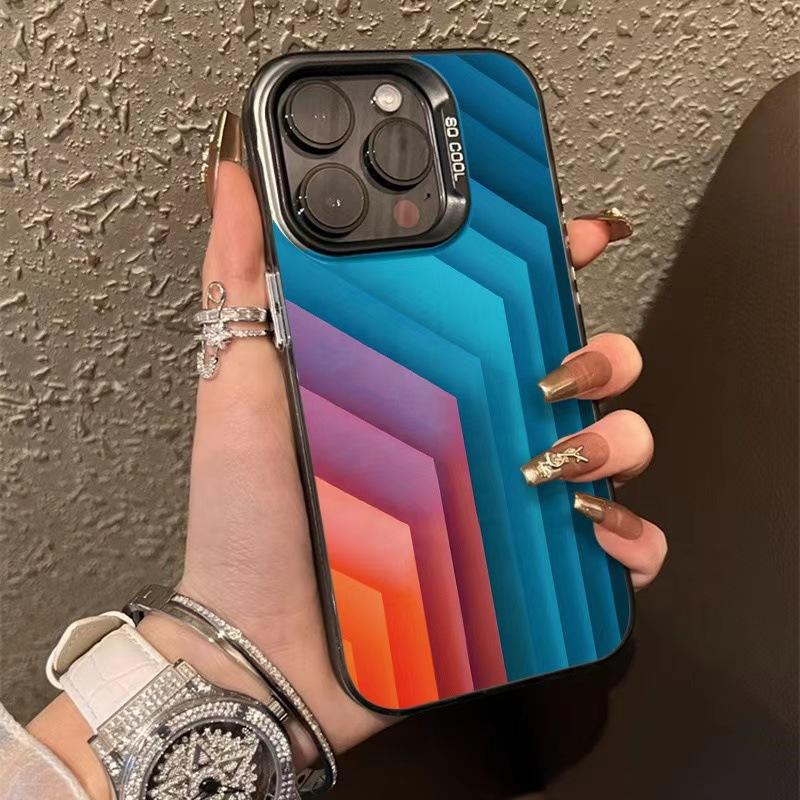 Vertical Patterns Are Suitable for 16plus, 15Pro, Max, Apple Phone Cases 14pro, Creative 13, Personalized 12pro