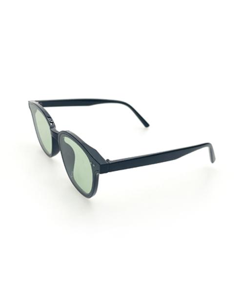 KOLEAT Women Layered Horn-Rimmed Plain Green Tint Uv Protection Sunglasses [Mgagn]