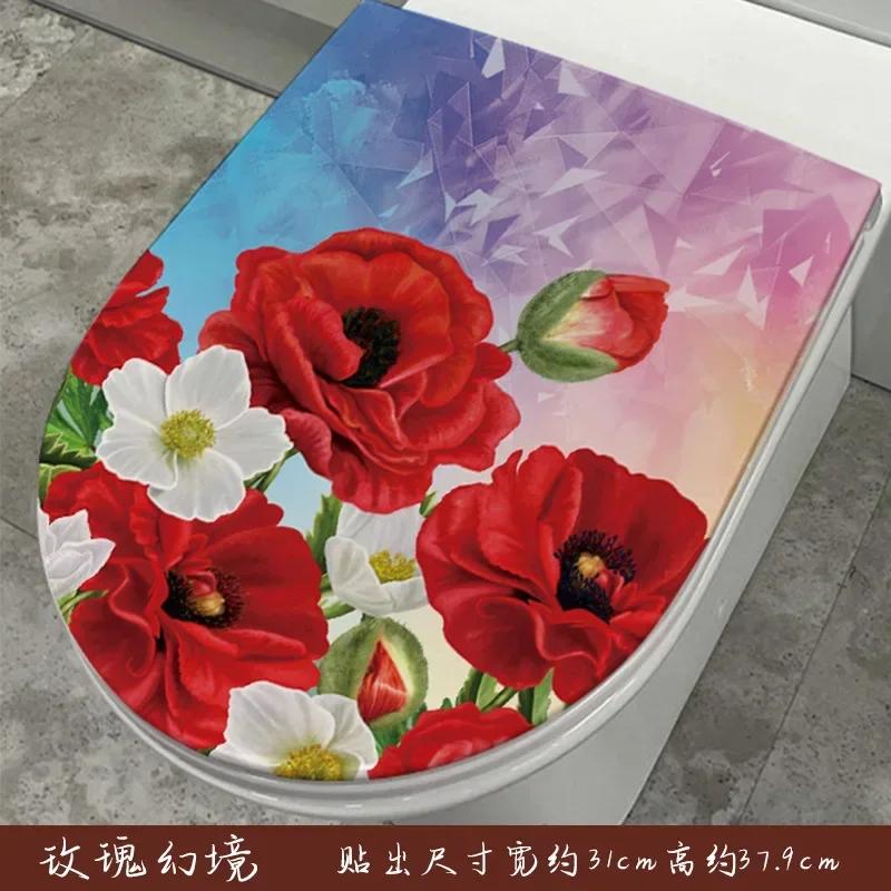 Waterproof Butterfly Wall Stickers Toilet Sticker Decorative Kitchen Stickers Bathroom Vinyl Decals Christmas Decoration
