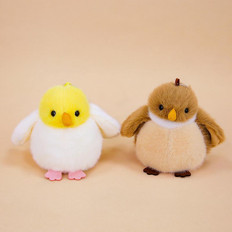 Symulowany ptak elf pluszowa zabawka lalka symulowany dźwięk ptaka szmaciana lalka papuga wróbel kiwi zimorodek