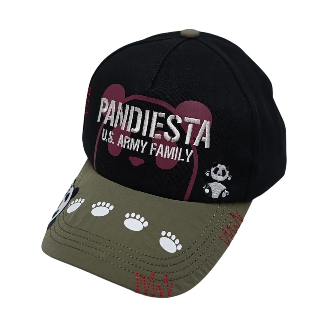 

PANDIESTA Panda Cap with Military and Japanese Free Shipping Men s Print, 585955-12, Black,