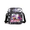 KPOP Oxford Cloth Print Crossbody Lunch Bag for Students Casual Shoulder Bag with Cartoon Design