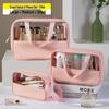 Summer Cooling Transparent Waterproof Makeup Bag - Large Capacity, Portable, Fashionable Storage Solution.
