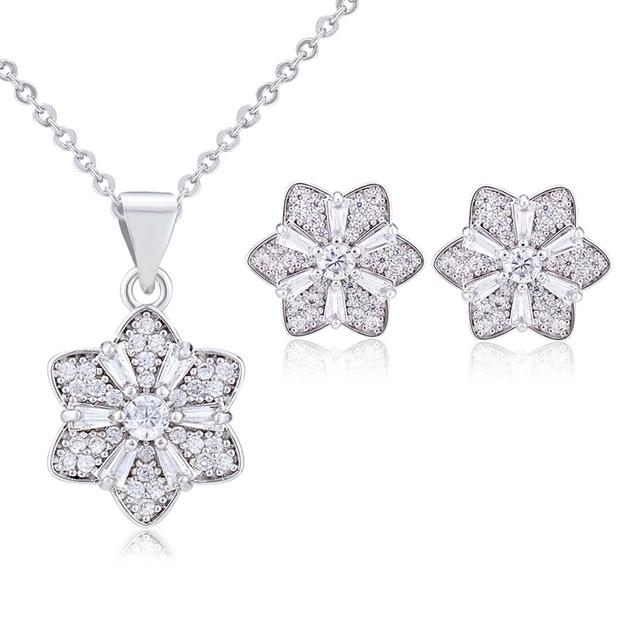 Schmuck Frauen Halskette Ohrringe Set Luxus Qualität Luxe Zubehör Feine Zirkonia Champagner Mode Jewelri Cubic Hohe Großhandel