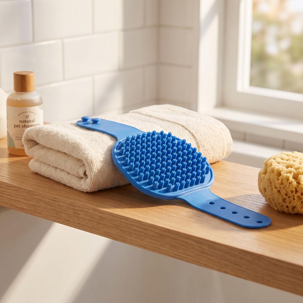 Silicone Pet Bath Brush for Dogs and Cats, Dog Grooming, Shampoo Brush Cleaning Tool