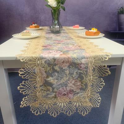 European Lace Table Flag Jacquard Fabric Light Luxury Household Rectangular Coffee Table Tv Cabinet Tablecloth Dust Cover